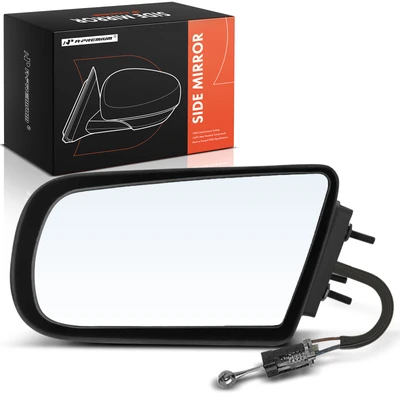 Driver Smooth Black Mirror with Manual Glass Adjust