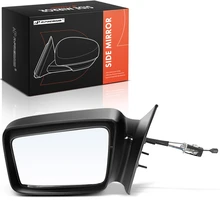 Driver Black Manual Mirror with Manual Fold