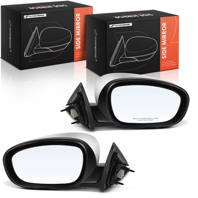 2 Pcs Driver & Passenger Chrome Mirror with Power Glass Adjust