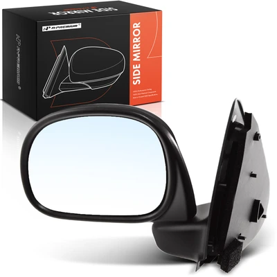 Driver Textured Manual Mirror with Power Fold