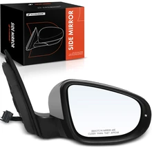 2010-2014 Volkswagen Golf Right Passenger Side Mirror, Powered, with Heated, Primed Gray A-Premium APMI893TW