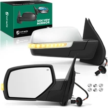 Driver & Passenger Mirror Assembly, with Heating, Power Adjustment, Power Folding, Chrome YHT Auto YHTMI0018