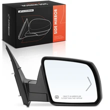 2014-2017 Toyota Sequoia Passenger Side Mirror Assembly, with Heating, Power Adjustment, Power Folding, Black A-Premium APMI3511