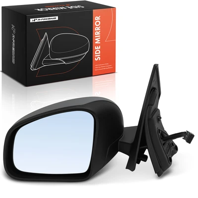 Left Mirror, with Heating, Power Adjustment, Manual Folding, Gray, Black A-Premium APMI3267TW