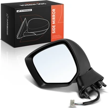 Driver Textured Black Mirror Assembly Manual Folding
