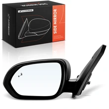 2021-2023 Kia Seltos Driver Side Mirror Assembly, with Heating, Power Adjustmented, Black A-Premium APMI3294TW