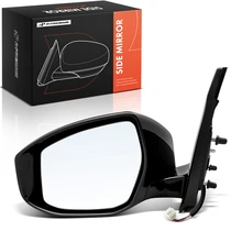 Left Mirror, Power Adjustment, Manual Folding, Textured Black A-Premium APMI3295TW