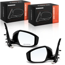 Left & Right Mirror, Power Adjustment, Manual Folding, Textured Black A-Premium APMI3296TW