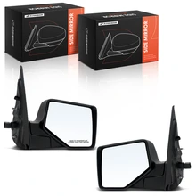 Left & Right Mirror, Power Adjustment, Manual Folding, Textured Black A-Premium APMI3298TW