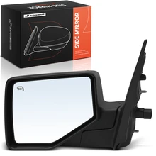 Left Mirror, with Heating, Power Adjustment, Manual Folding, Black, Silver A-Premium APMI3307TW