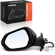 Left Mirror, with Heating, Power Adjustment, Manual Folding, Smooth Black A-Premium APMI3321TW