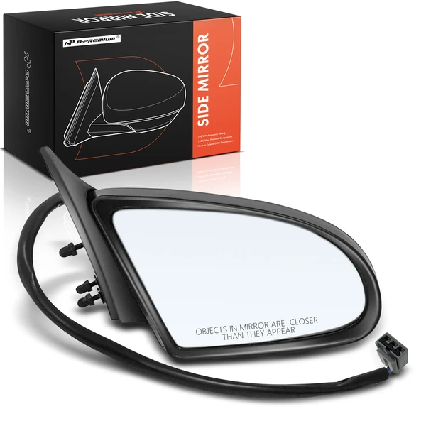 1992-1995 Mercury Sable Right Passenger Side Mirror, Powered 1992-1995 Mercury Sable, Primed Black A-Premium APMI1797