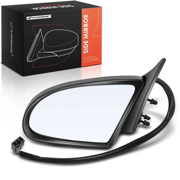 1992-1995 Mercury Sable Left Driver Side Mirror, Powered 1992-1995 Mercury Sable, Primed Black A-Premium APMI1799