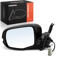 Left Mirror, Power Adjustment, Manual Folding, Textured Black A-Premium APMI3311TW