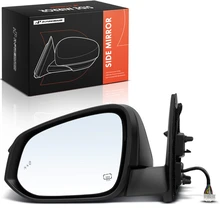 2014-2019 Toyota Highlander Left Driver Side Mirror Assembly, Powered, with Heated, Black A-Premium APMI3314TW