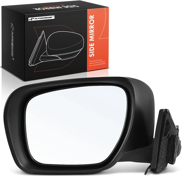 2006-2010 Mazda 5 Front Left Driver Side Mirror, Powered, Smooth Black A-Premium APMI2591TW
