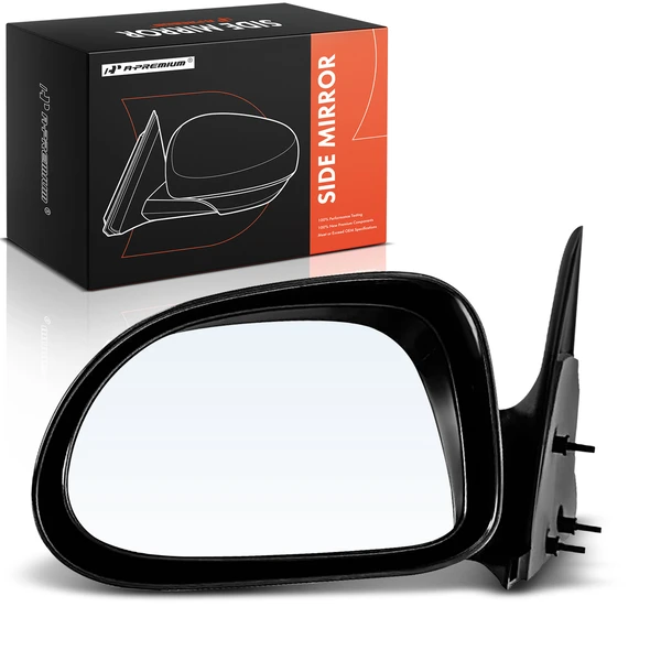 Left Driver Side Mirror, Manual, Black A-Premium APMI2595TW