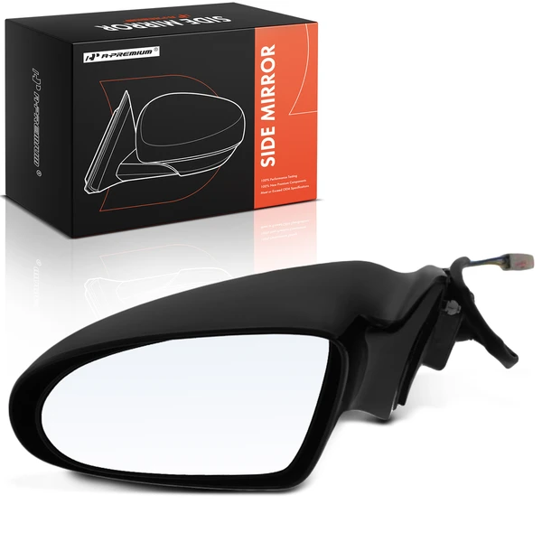 1993-1997 Geo Prizm Left Driver Side Mirror, Power Adjustment, Non-Folding, Black A-Premium APMI2597TW