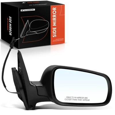 Passenger Black Mirror with Manual Glass Adjust