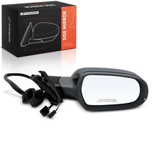2012-2016 Audi S4 Right Mirror, with Heating, Power Adjustment, Power Folding, Black A-Premium APMI3341TW