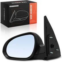 Right Mirror, with Heating, Power Adjustment, Manual Folding, Smooth Black A-Premium APMI3343TW