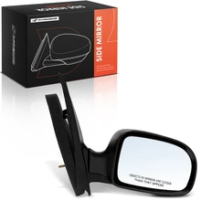 Passenger Smooth Black Mirror Assembly Manual Folding