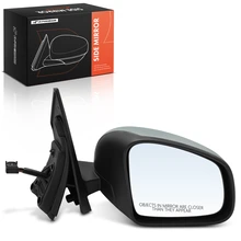 Right Mirror, with Heating, Power Adjustment, Manual Folding, Gray, Black A-Premium APMI3333TW