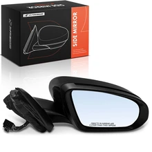 Right Mirror, with Heating, Power Adjustment, Manual Folding, Smooth Black A-Premium APMI3336TW