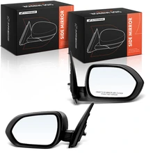 2021-2023 Kia Seltos Driver & Passenger Side Mirror Assembly, Power Adjustmented, Black A-Premium APMI3545PG