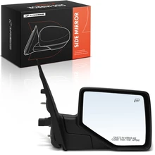 Right Mirror, with Heating, Power Adjustment, Manual Folding, Black, Silver A-Premium APMI3363TW