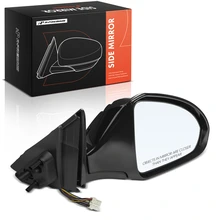 2003-2005 INFINITI FX45 Passenger Side Mirror Assembly, with Heating, Power Adjustmented, Smooth Black A-Premium APMI3534PG