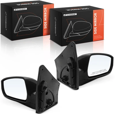 2 Pcs Driver & Passenger Black Mirror with Power Glass Adjust