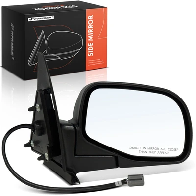 Passenger Black Textured Mirror with Power Glass Adjust