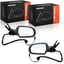 Left & Right Mirror, with Heating, Power Adjustment, Manual Folding, Black A-Premium APMI3378TW