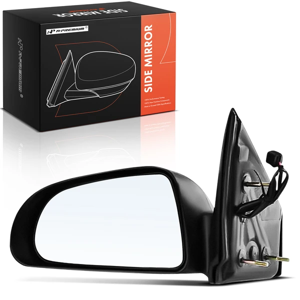 2005-2007 Dodge Durango Left Driver Side Mirror, Power Adjustment, Power Folding, Black A-Premium APMI2617TW