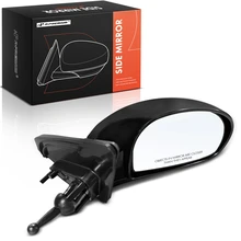2004-2009 Kia Spectra Passenger Side Mirror Assembly, Manual Adjustment, Manual Folding, Black A-Premium APMI3072TW