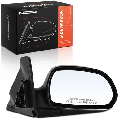 Passenger Smooth Black Power Mirror with Power Folding
