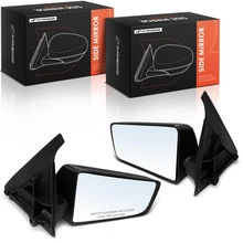 Left & Right Mirror, Manual Adjustment, Manual Folding, Textured Black A-Premium APMI3212TW