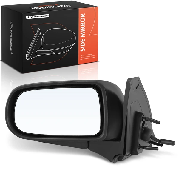 Left Driver Side Mirror, Manual, Textured Black A-Premium APMI2631TW