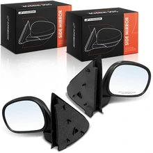 Left & Right Mirror, Manual Adjustment, Power Folding, Textured Black A-Premium APMI3211TW