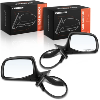 2 Pcs Driver & Passenger Chrome Mirror with Power Glass Adjust