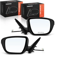 2015-2017 Nissan Juke Driver & Passenger Mirror, Powered 2015-2017 Nissan Juke, Smooth Black A-Premium APMI2254TW