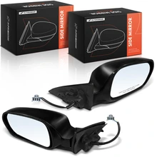 Left & Right Mirror, Power Adjustment, Power Folding, Smooth Black A-Premium APMI3215TW