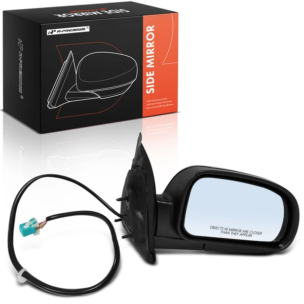 2006-2008 Isuzu Ascender Right Passenger Side Mirror, Powered, with Heated, Smooth Black A-Premium APMI2652TW