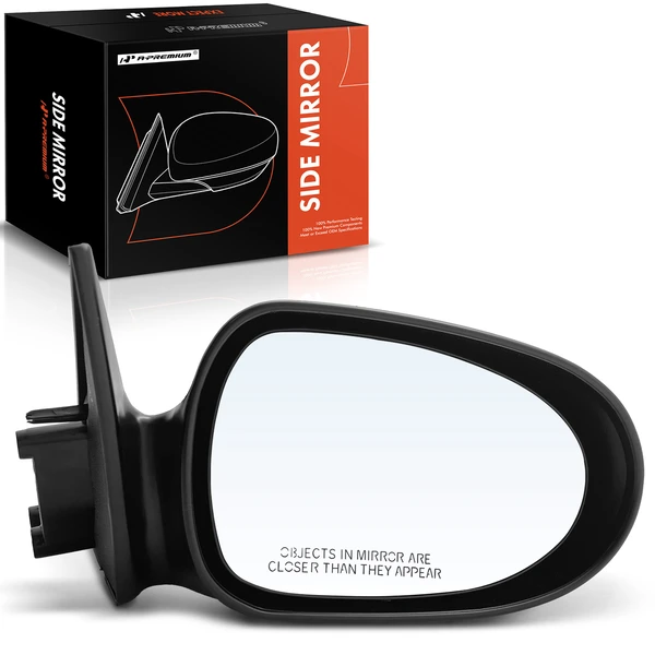 Right Passenger Side Mirror, Manual Adjustment, Non-Folding, Textured Black A-Premium APMI920TW