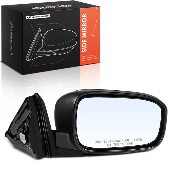 2003-2007 Honda Accord Right Passenger Side Mirror, with Heating, Power Adjustment, Power Folding, Black A-Premium APMI2653TW