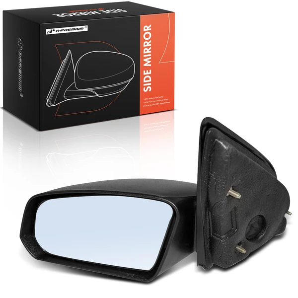 Left Driver Side Mirror, Manual, Black A-Premium APMI2656TW
