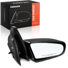 1991-1995 Saturn SL1 Passenger Side Mirror Assembly, Manual Adjustment, Manual Folding, Paintable Black A-Premium APMI3074TW