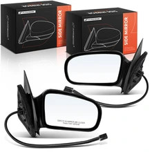 1995-2005 Pontiac Sunfire Driver & Passenger Mirror, Powered 1995-2005 Pontiac Sunfire, Smooth Black A-Premium APMI1899