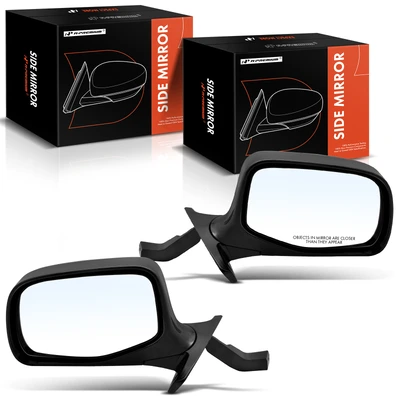 2 Pcs Driver & Passenger Chrome Mirror without